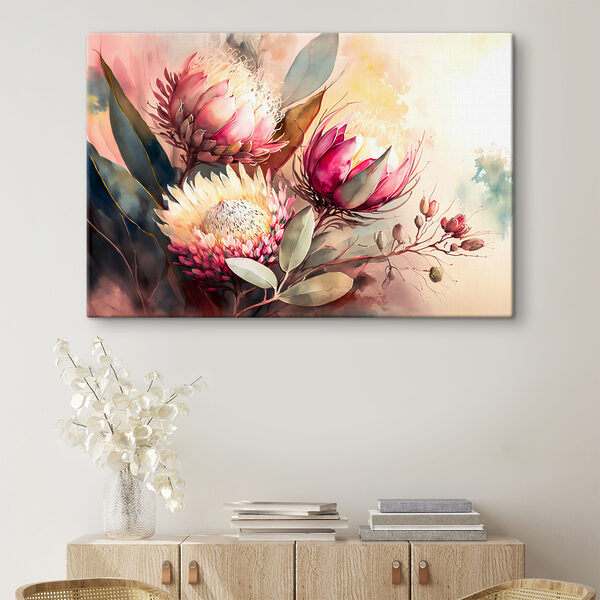 Quadri Un dipinto raffigurante fiori e foglie (COD: s37546) Quadri Quadri Un dipinto raffigurante fiori e foglie (COD: s37546)