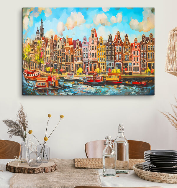 A watercolor painting of a city A watercolor painting of a city