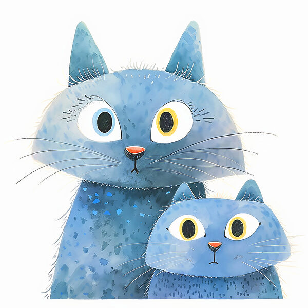 A cat and a cat