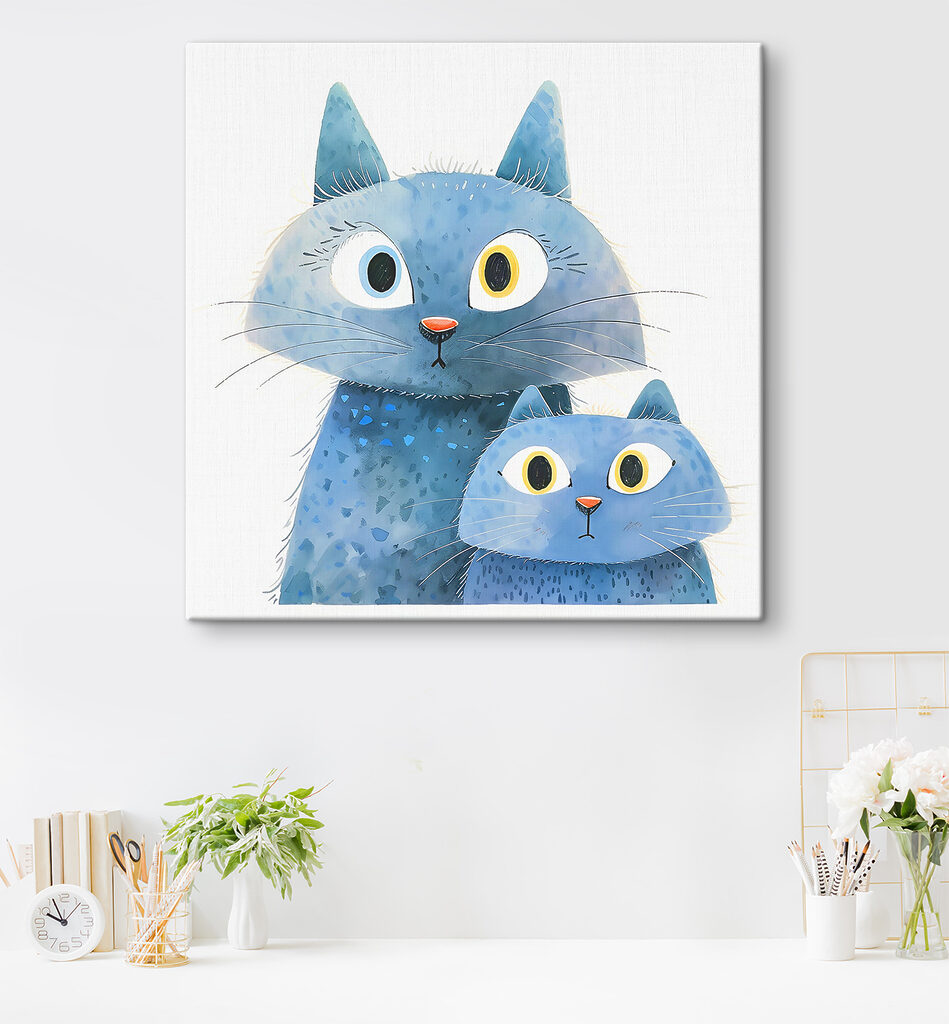 A cat and a cat