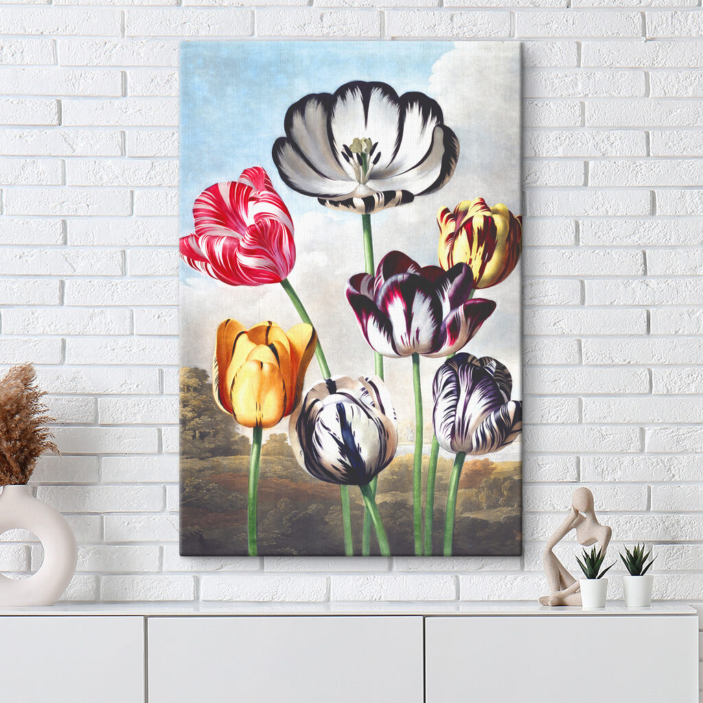 A group of colorful flowers