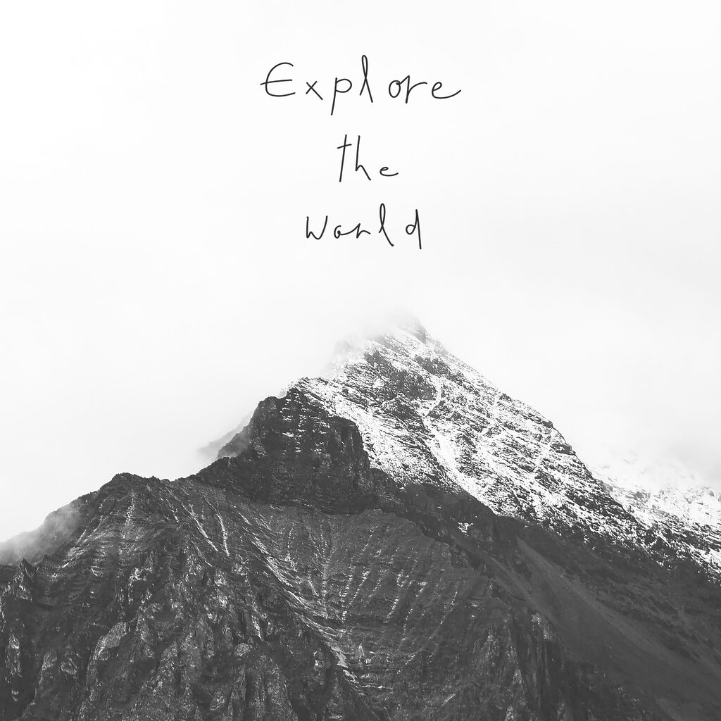 A mountain with snow on top A mountain with snow on top