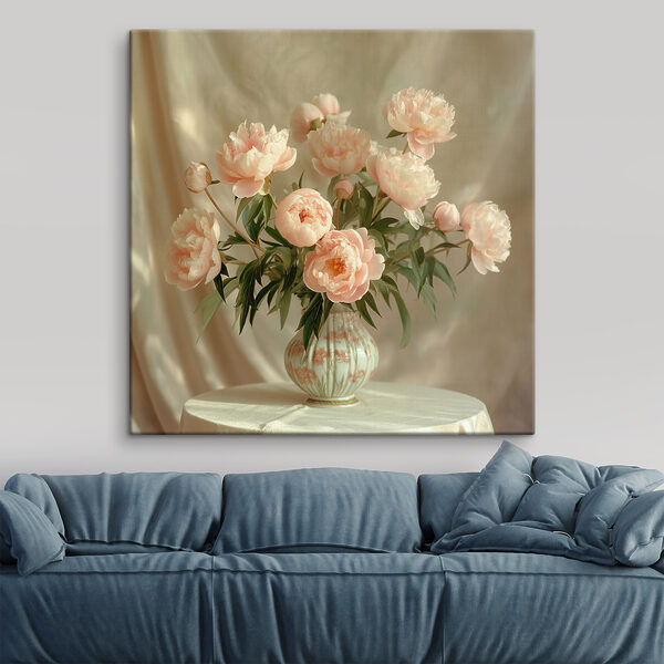 Quadri Quadri Un vaso di fiori rosa (COD: s37374)