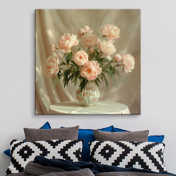 A vase of pink flowers