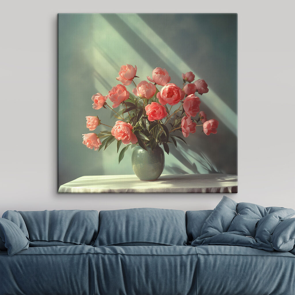 A vase of pink flowers