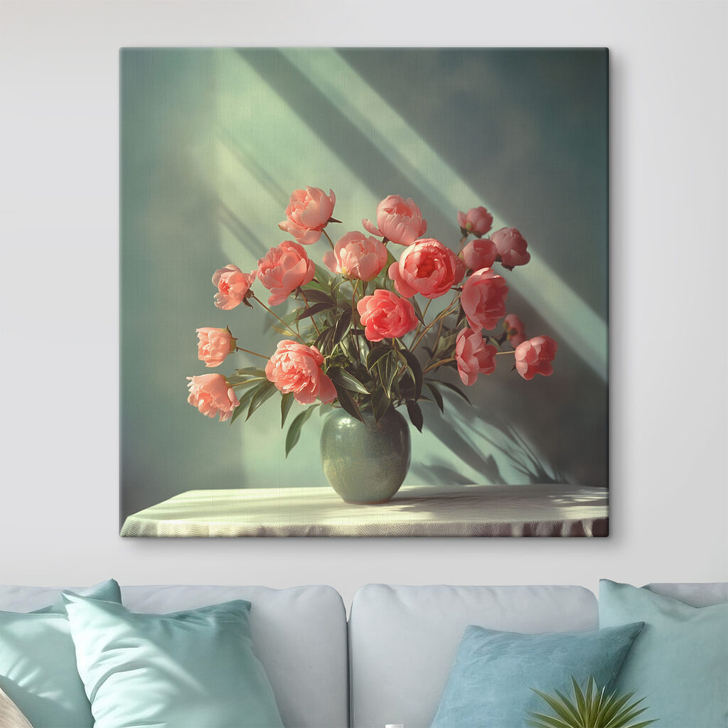 A vase of pink flowers