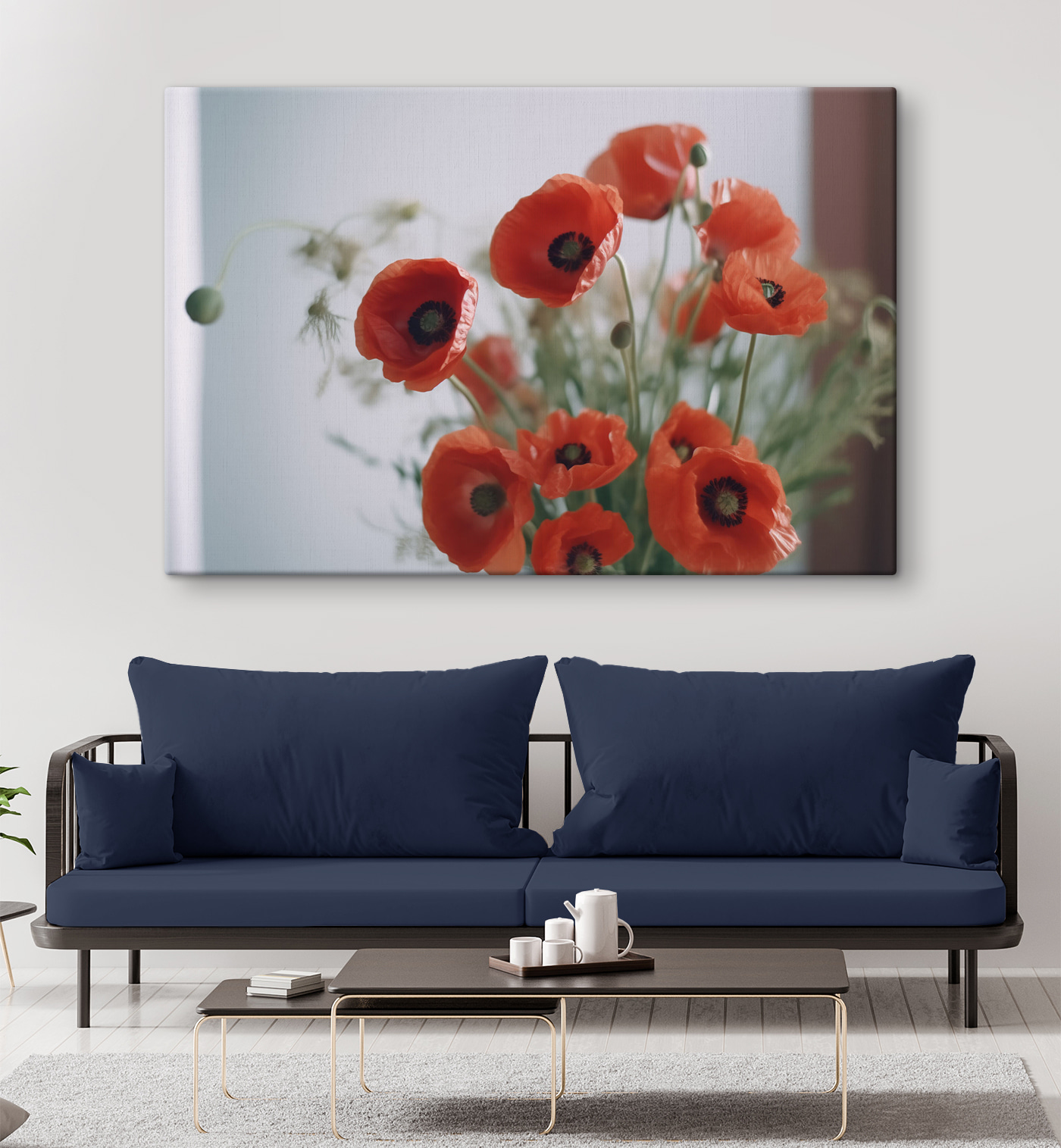 A bouquet of red flowers