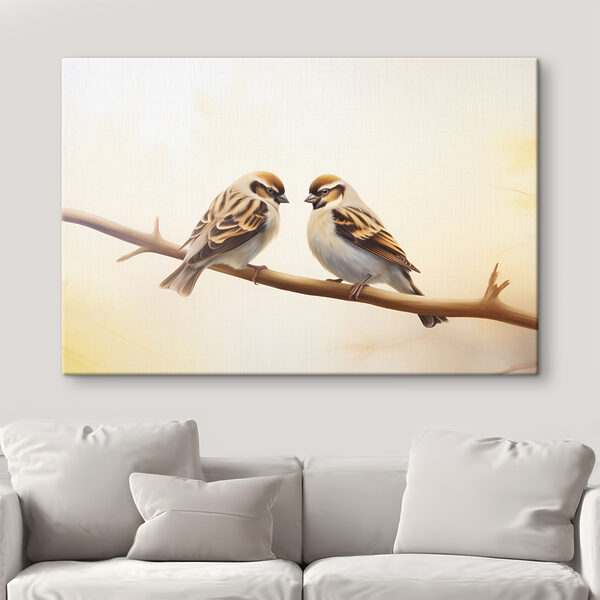 Two birds on a branch Two birds on a branch