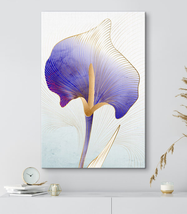 Quadri Un fiore blu e viola (COD: s37501) Quadri Quadri Un fiore blu e viola (COD: s37501)