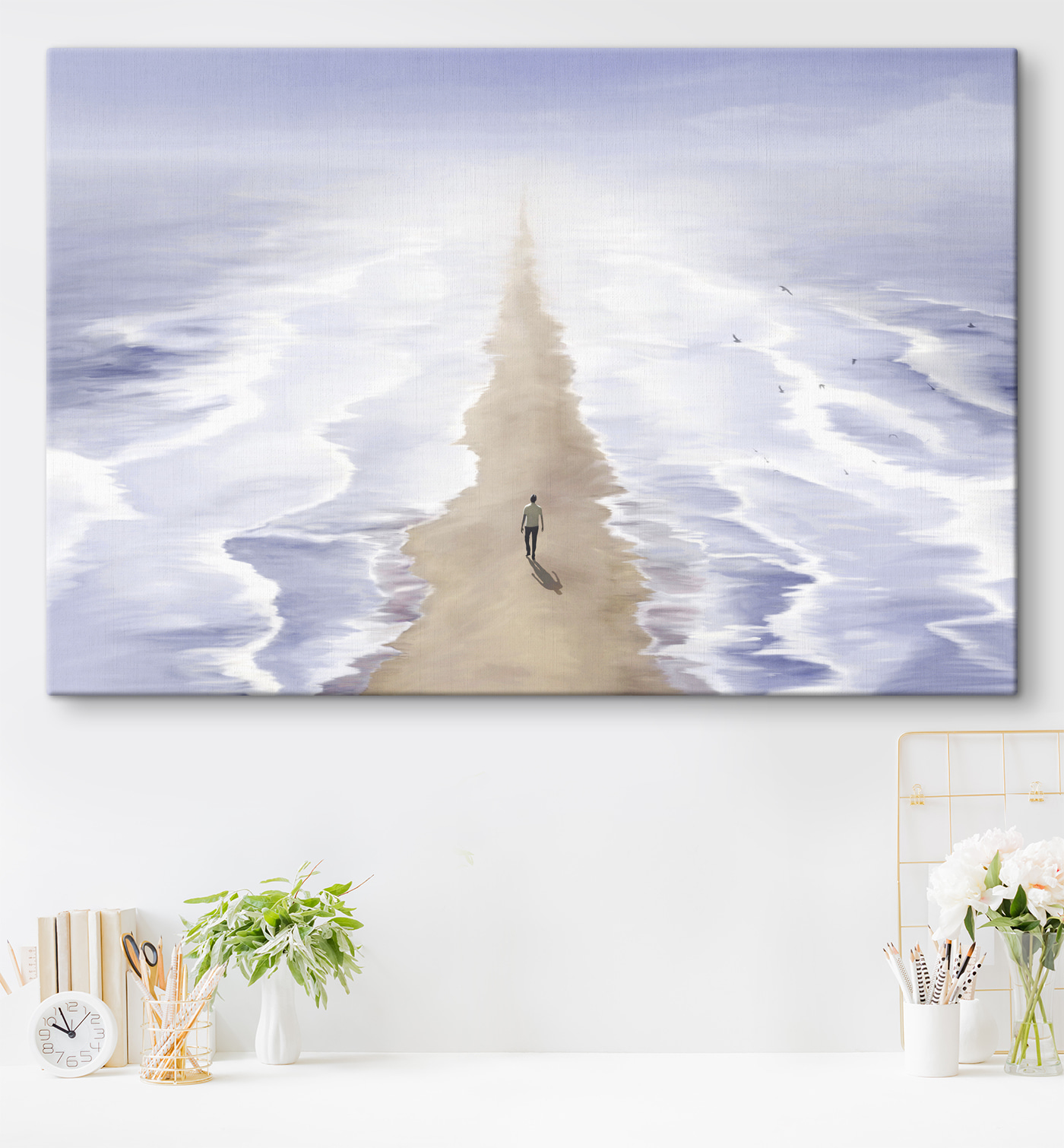 A person walking on a beach A person walking on a beach