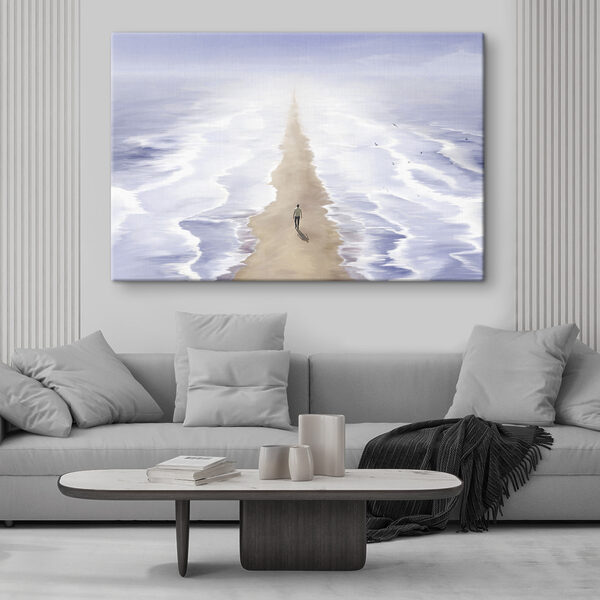 A person walking on a beach A person walking on a beach