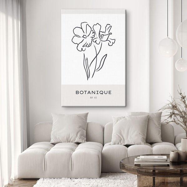 Quadri Quadri Un disegno di fiori su sfondo bianco (COD: s37403)