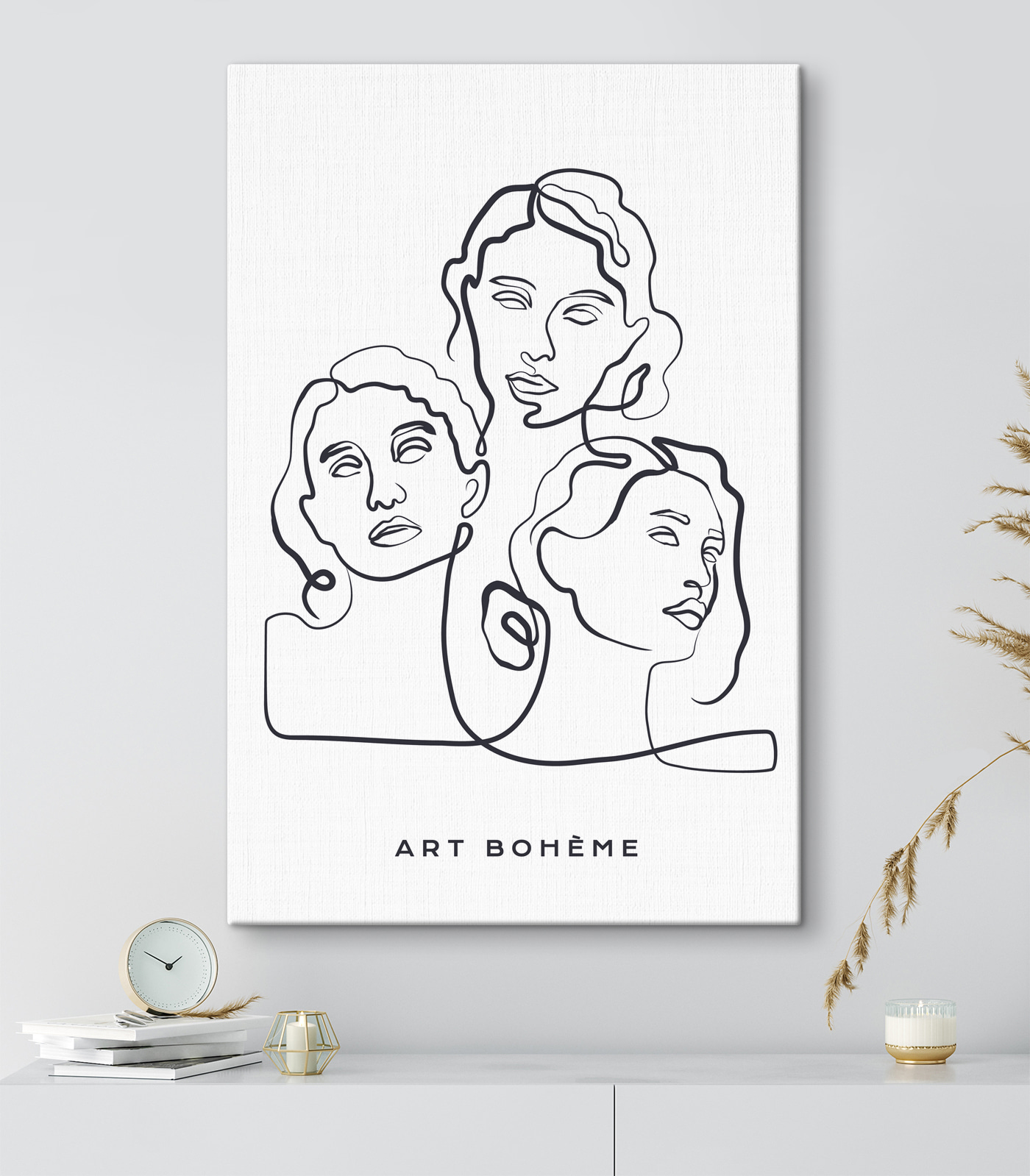 A group of women's faces A group of women's faces