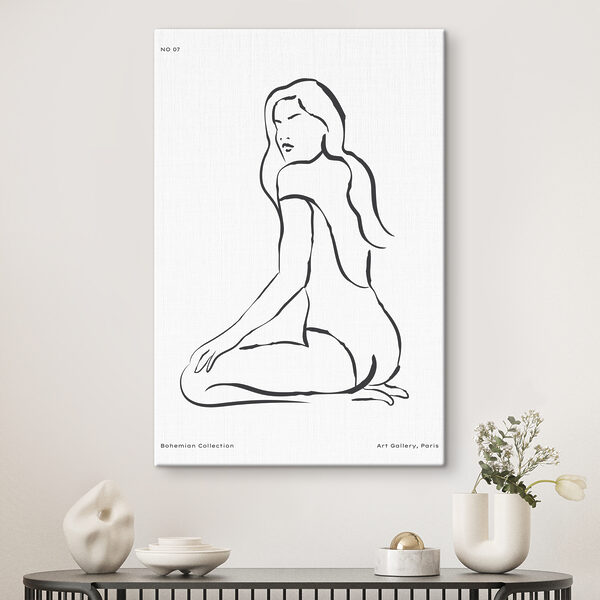 Quadri Quadri Il disegno di una donna seduta (COD: s37411)