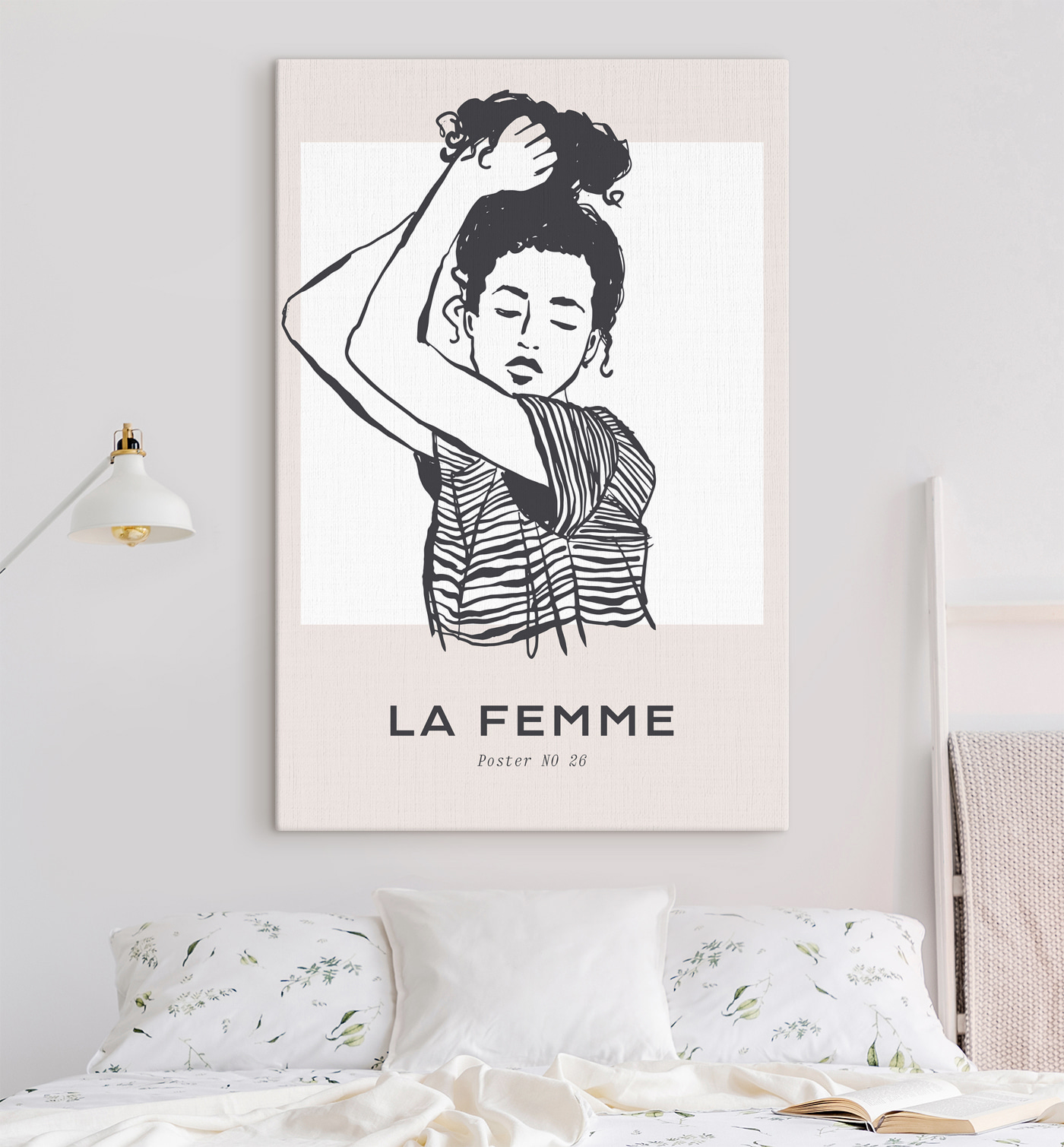 A drawing of a woman with her arm up A drawing of a woman with her arm up