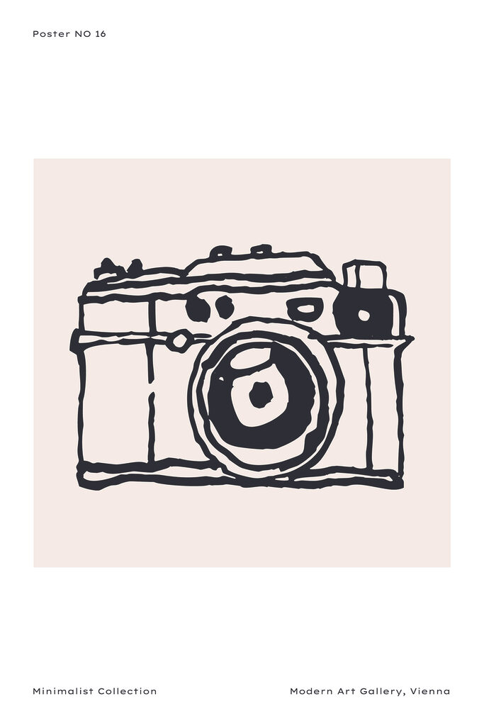 A drawing of a camera A drawing of a camera