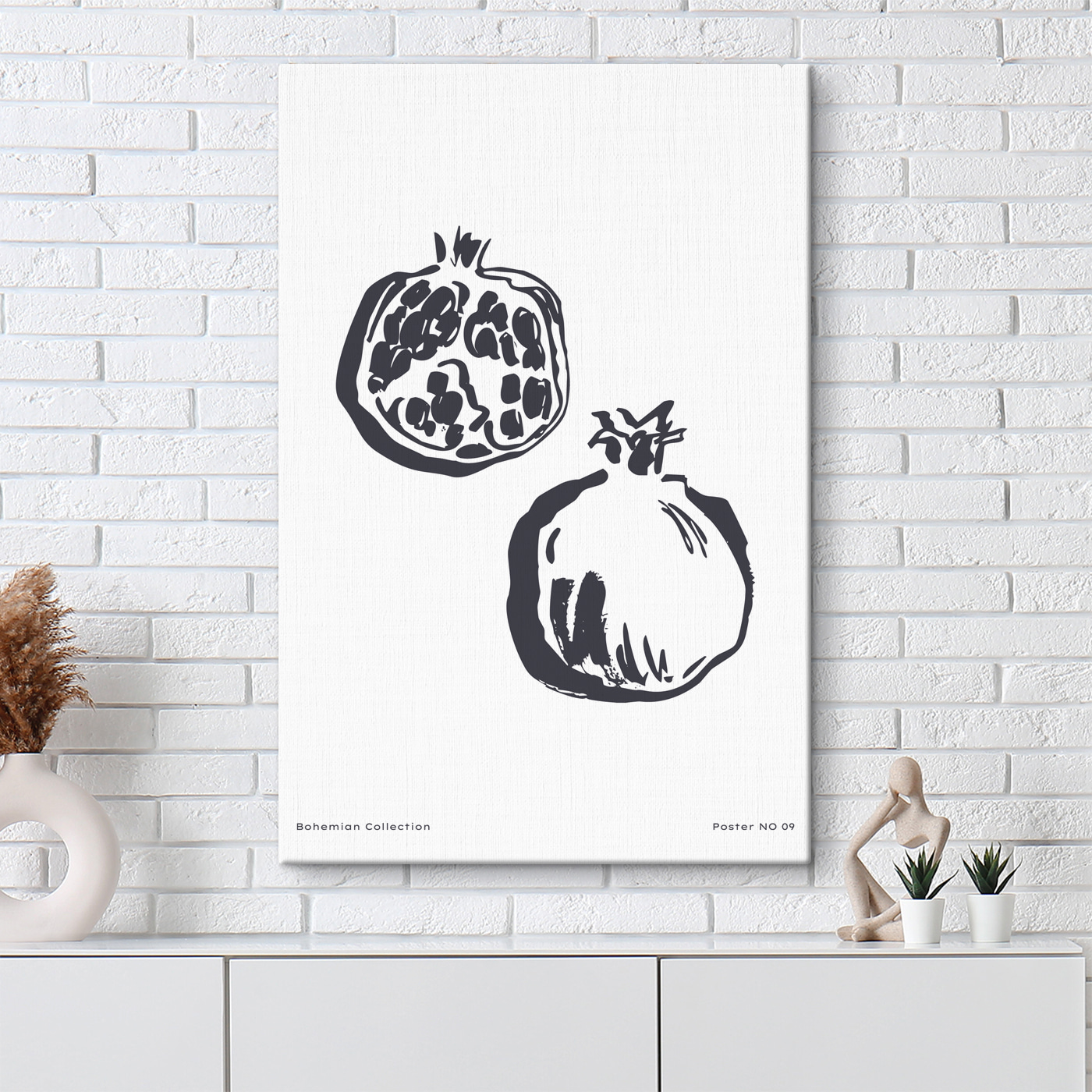 A drawing of a pomegranate A drawing of a pomegranate