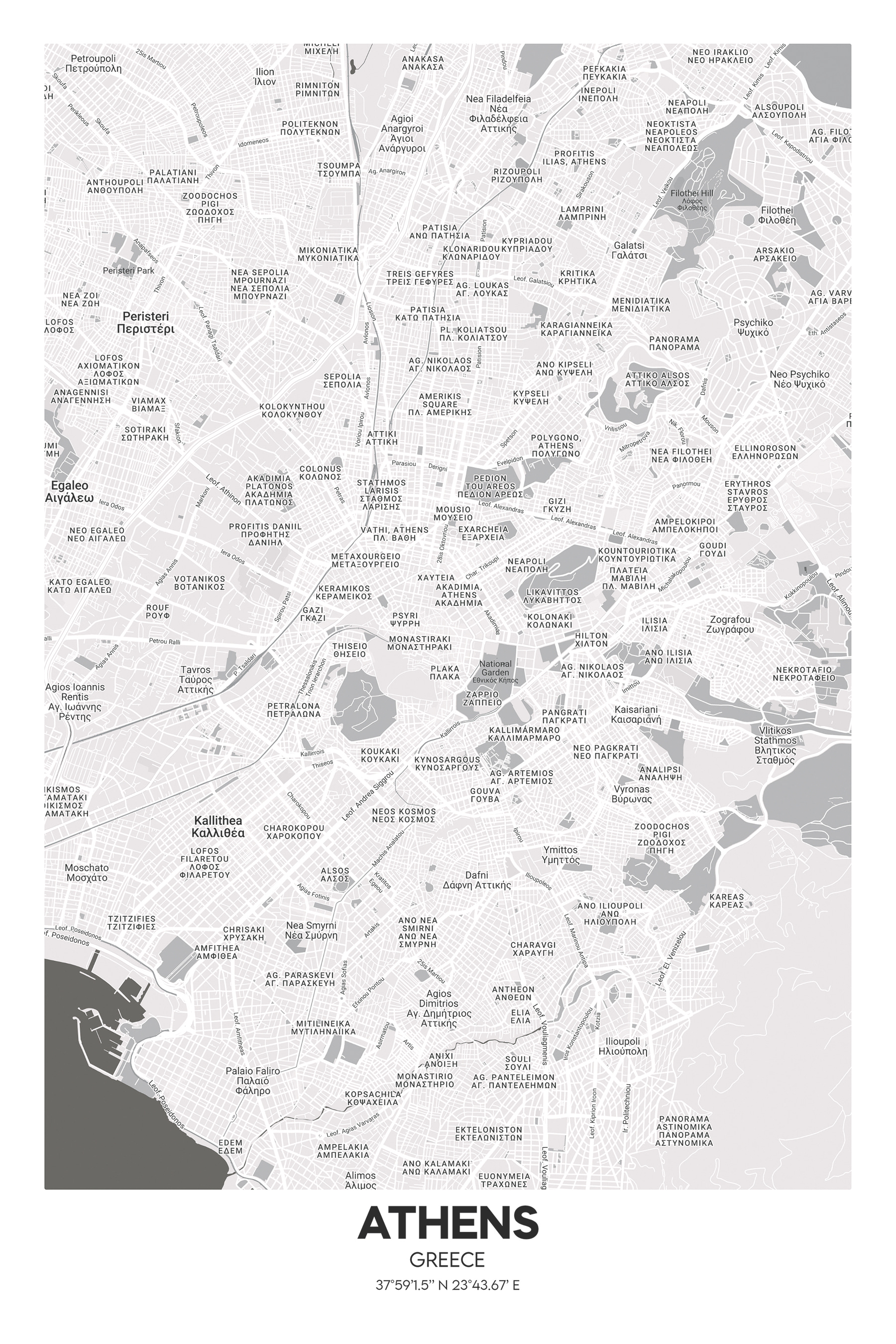 A map of a city A map of a city