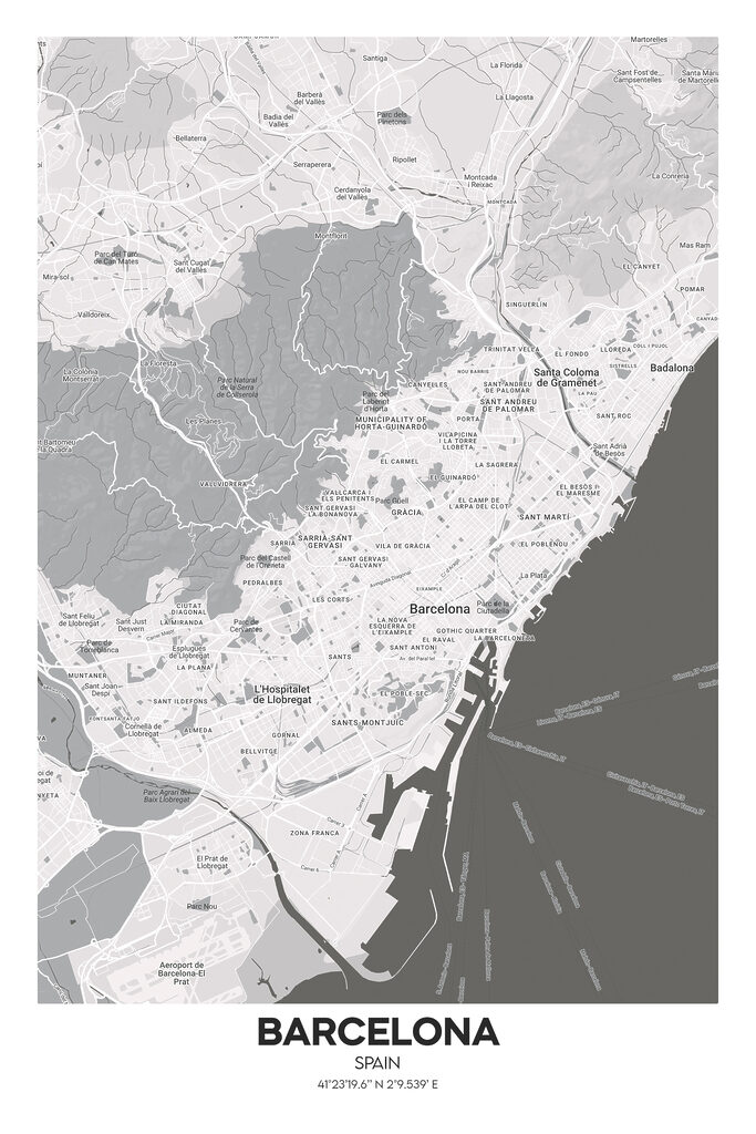 A map of a city A map of a city