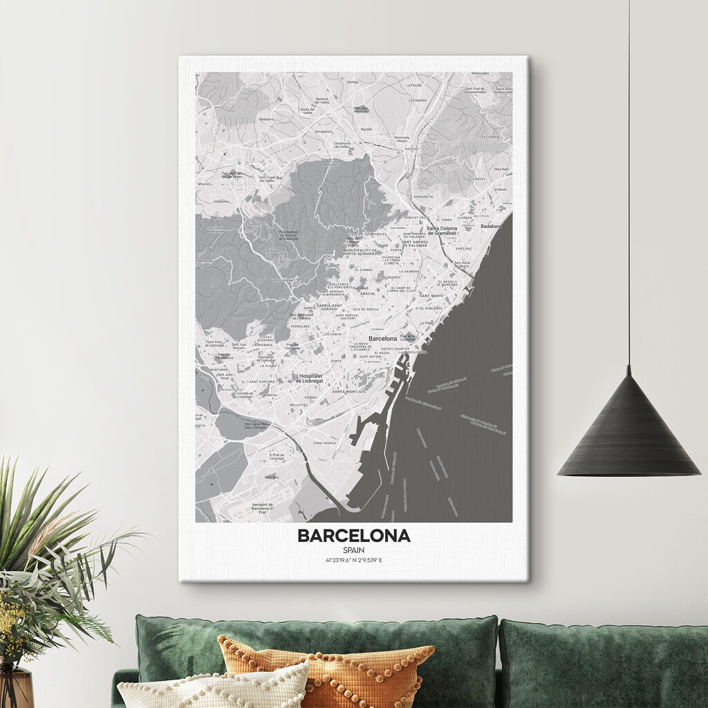 A map of a city A map of a city