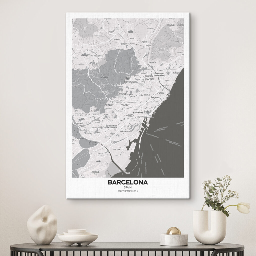 A map of a city A map of a city