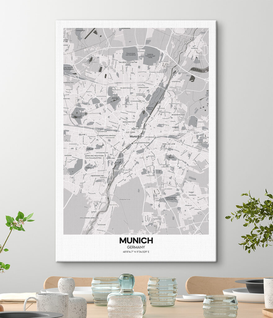 A map of a city A map of a city