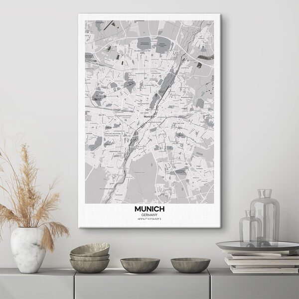 A map of a city A map of a city