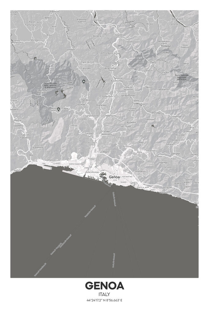 A map of the coast