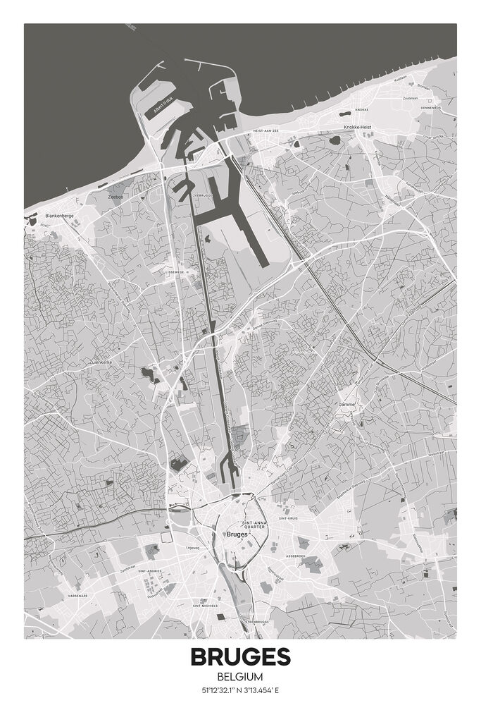 A map of a city A map of a city