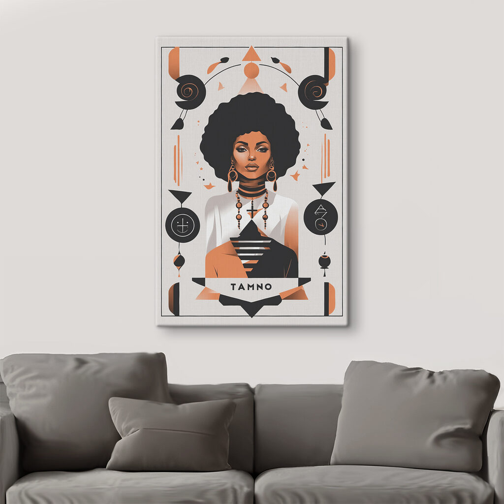 A woman with big afro wearing a white shirt and earrings A woman with big afro wearing a white shirt and earrings