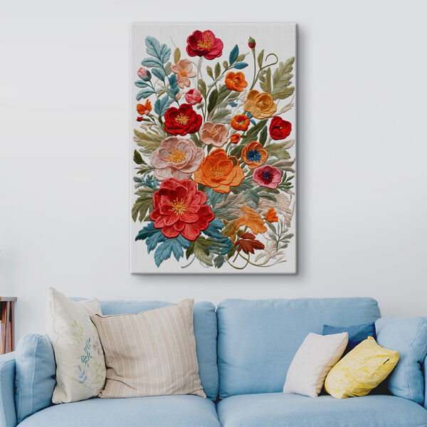 A group of colorful flowers