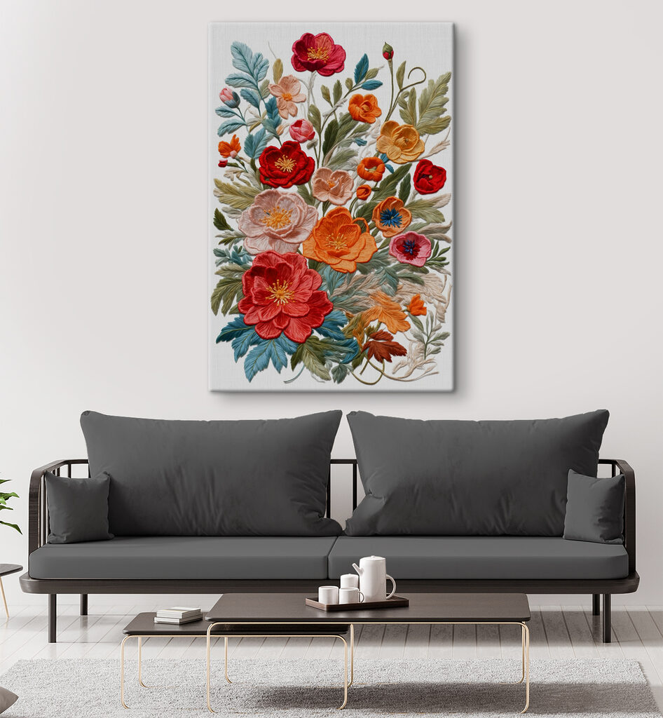 A group of colorful flowers