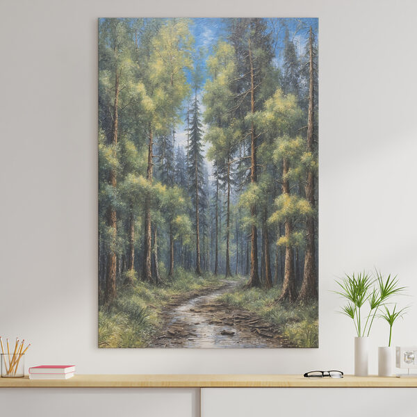 Quadri Quadri Un dipinto raffigurante una foresta (COD: s37803)