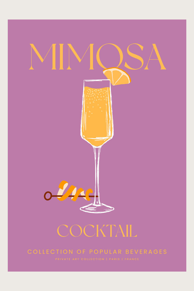 A poster of a drink A poster of a drink