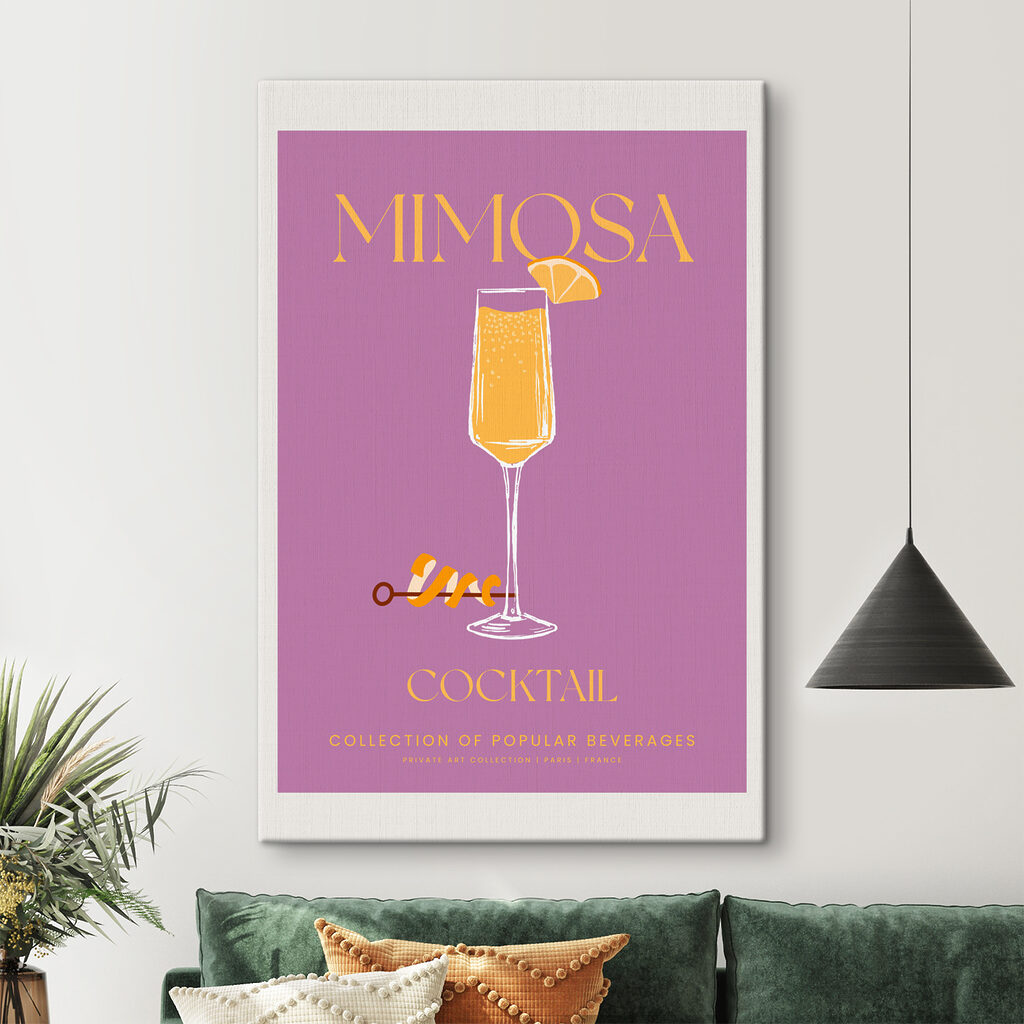A poster of a drink A poster of a drink