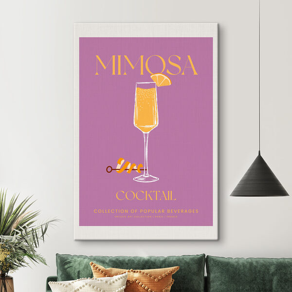 A poster of a drink A poster of a drink