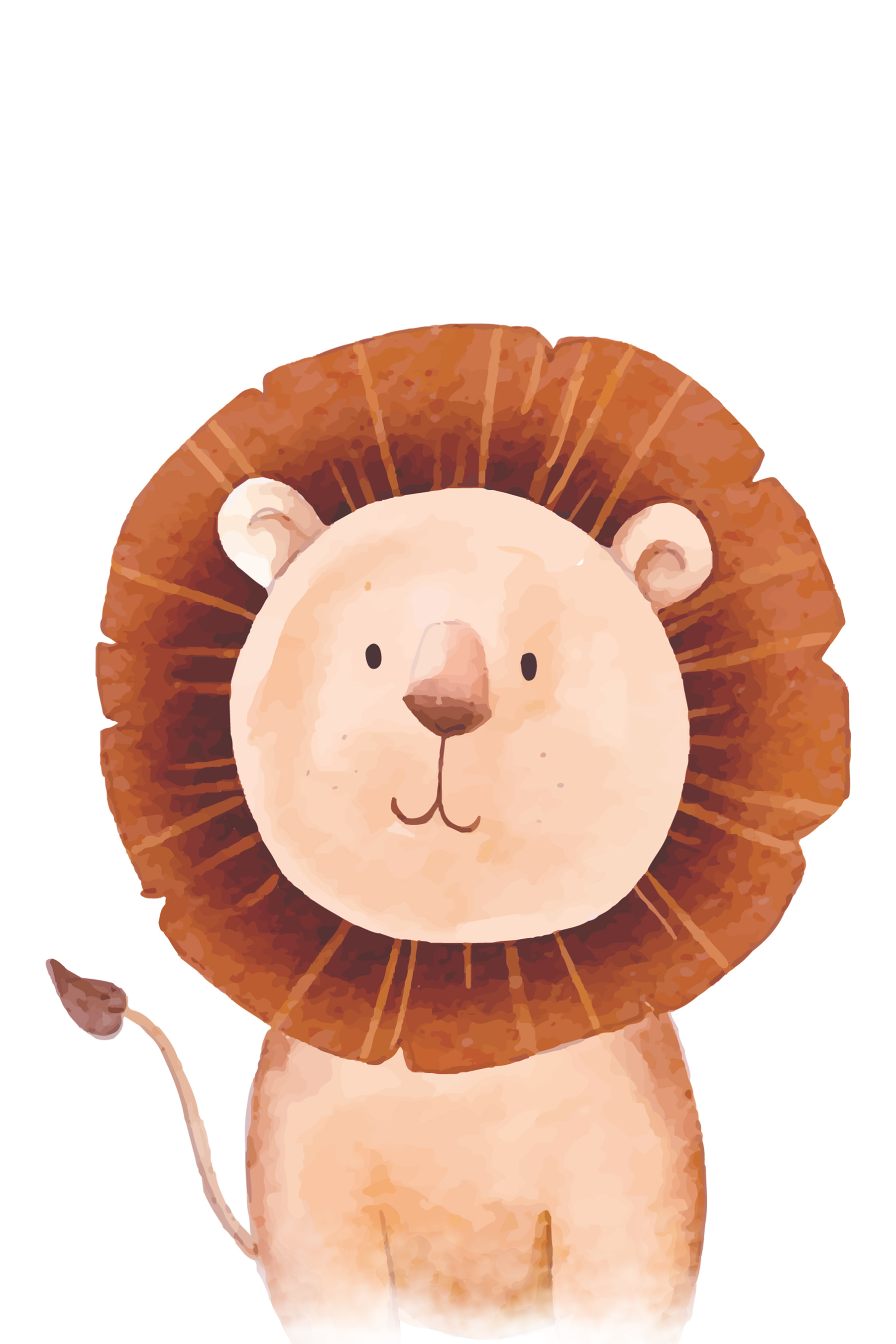 A lion with a large brown mane