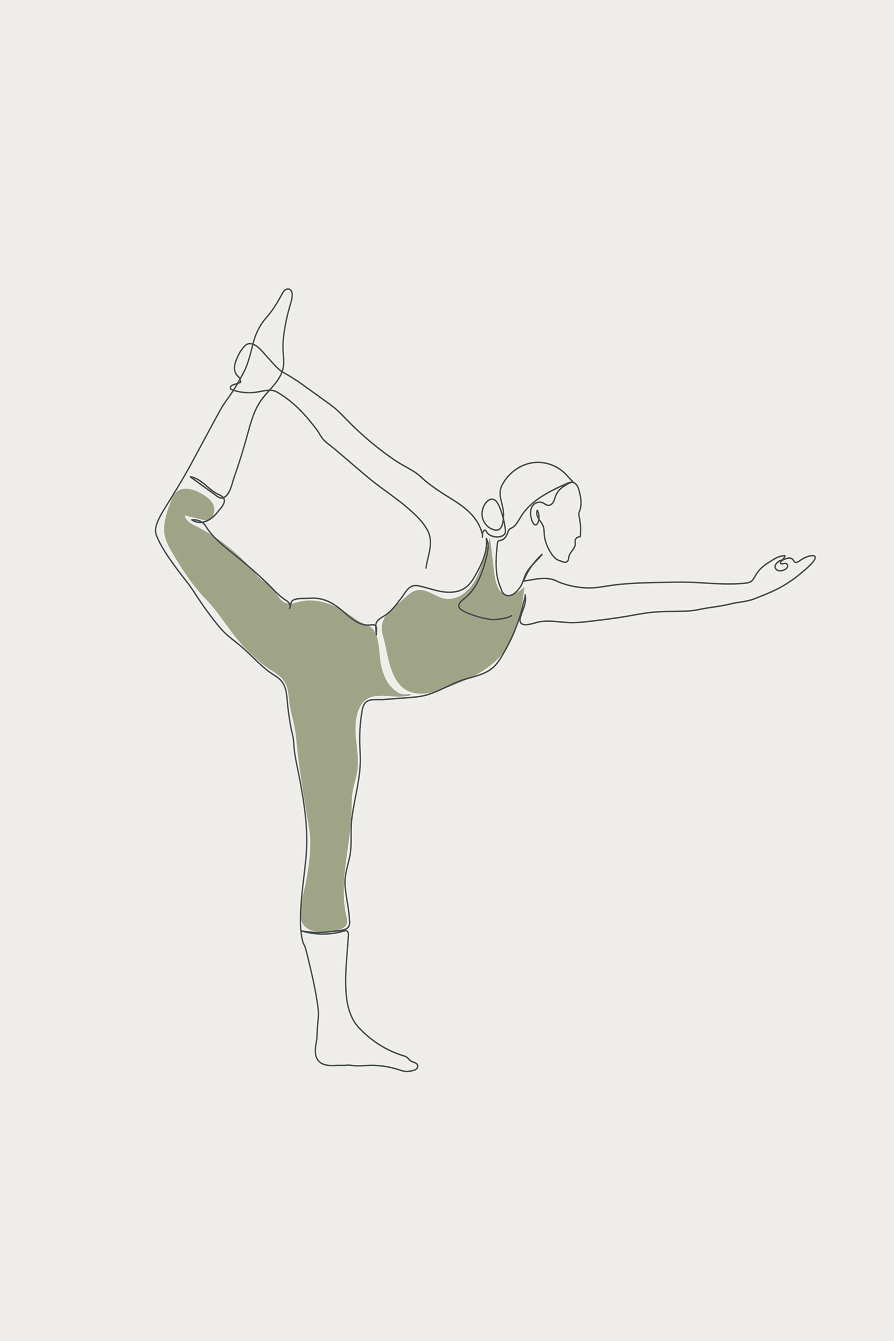 A woman in a yoga pose A woman in a yoga pose