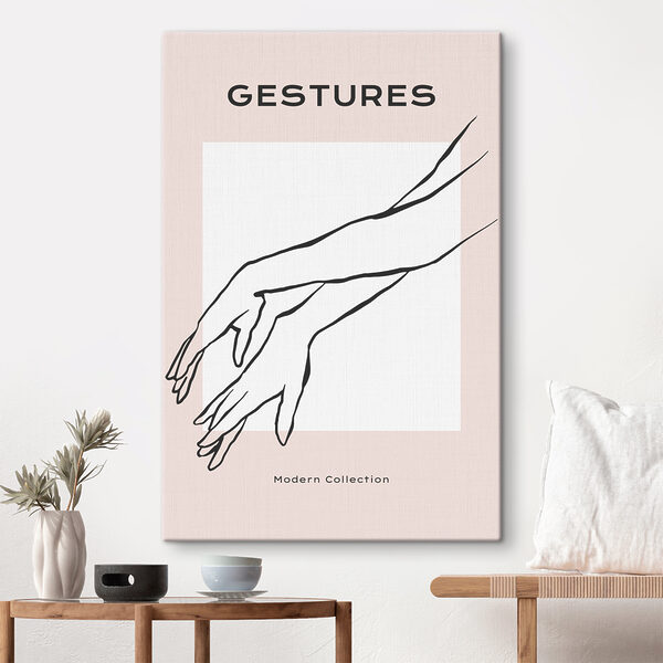 A drawing of two hands
