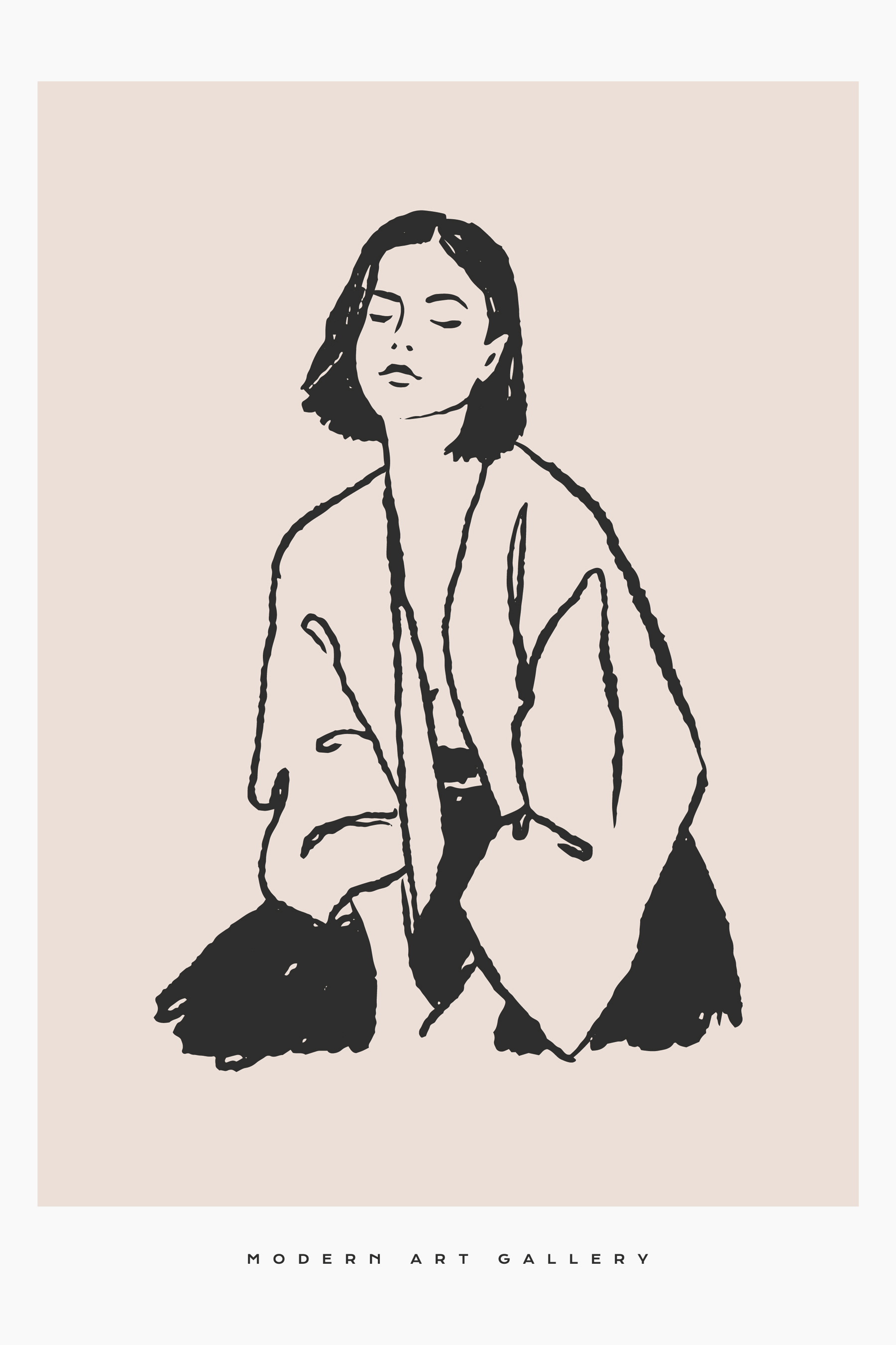 A woman with her eyes closed