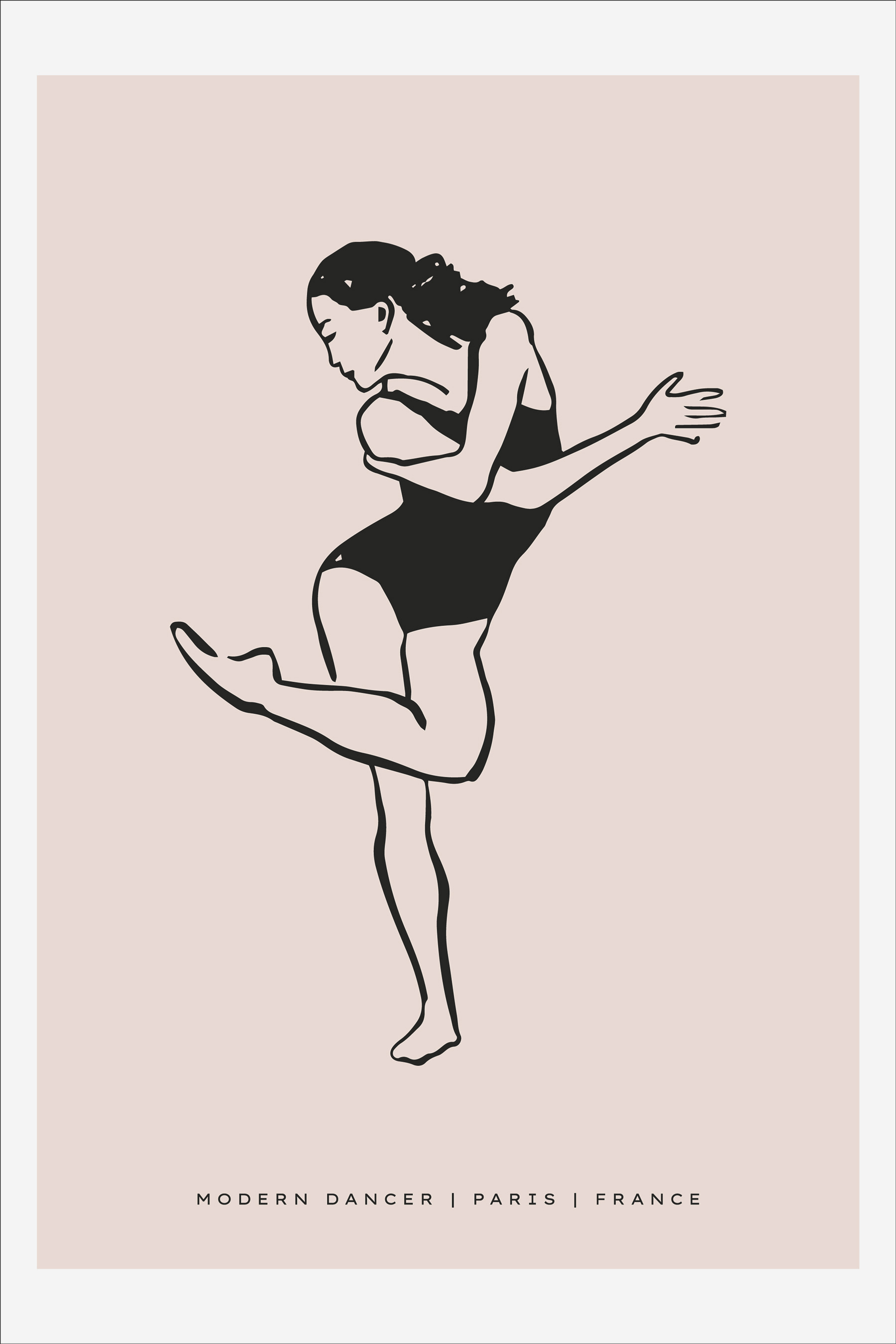 A woman dancing in a black leotard A woman dancing in a black leotard