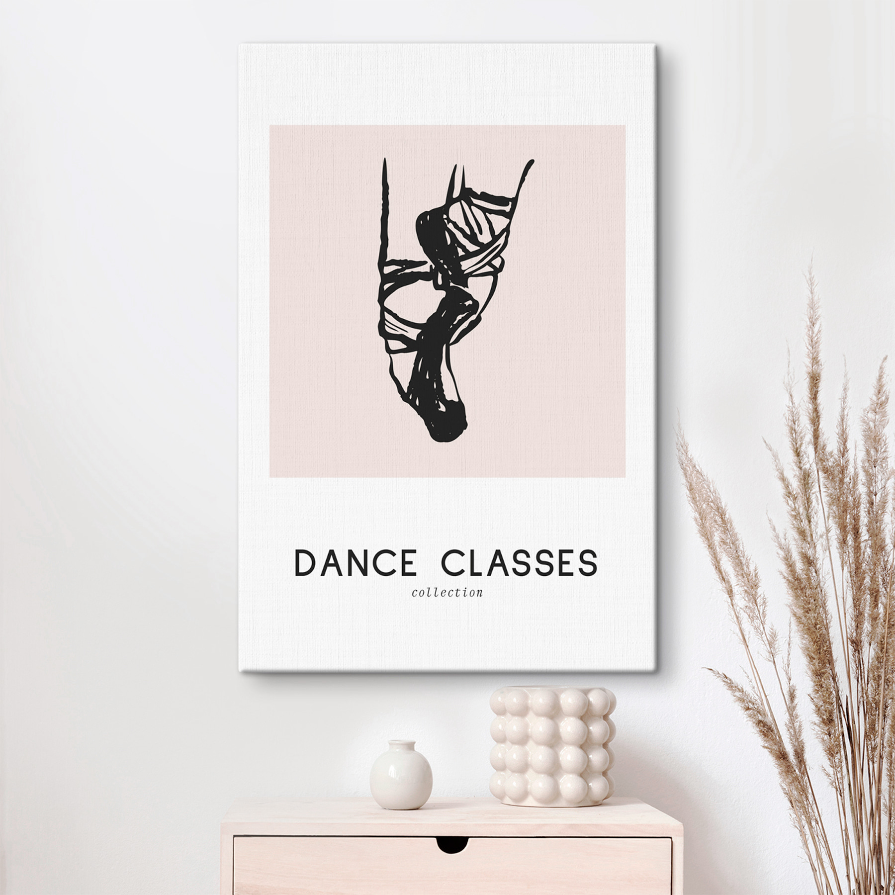 A black and white drawing of a ballet dancer's feet