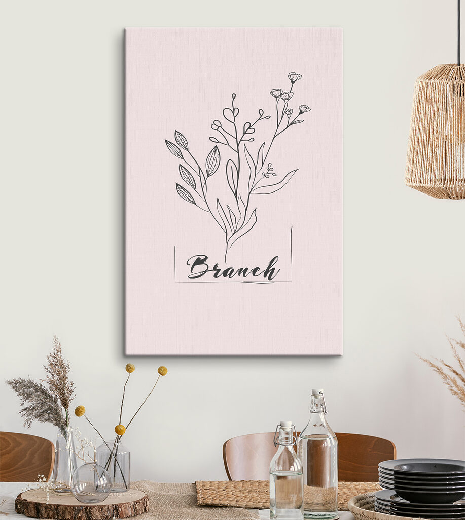 A drawing of a plant