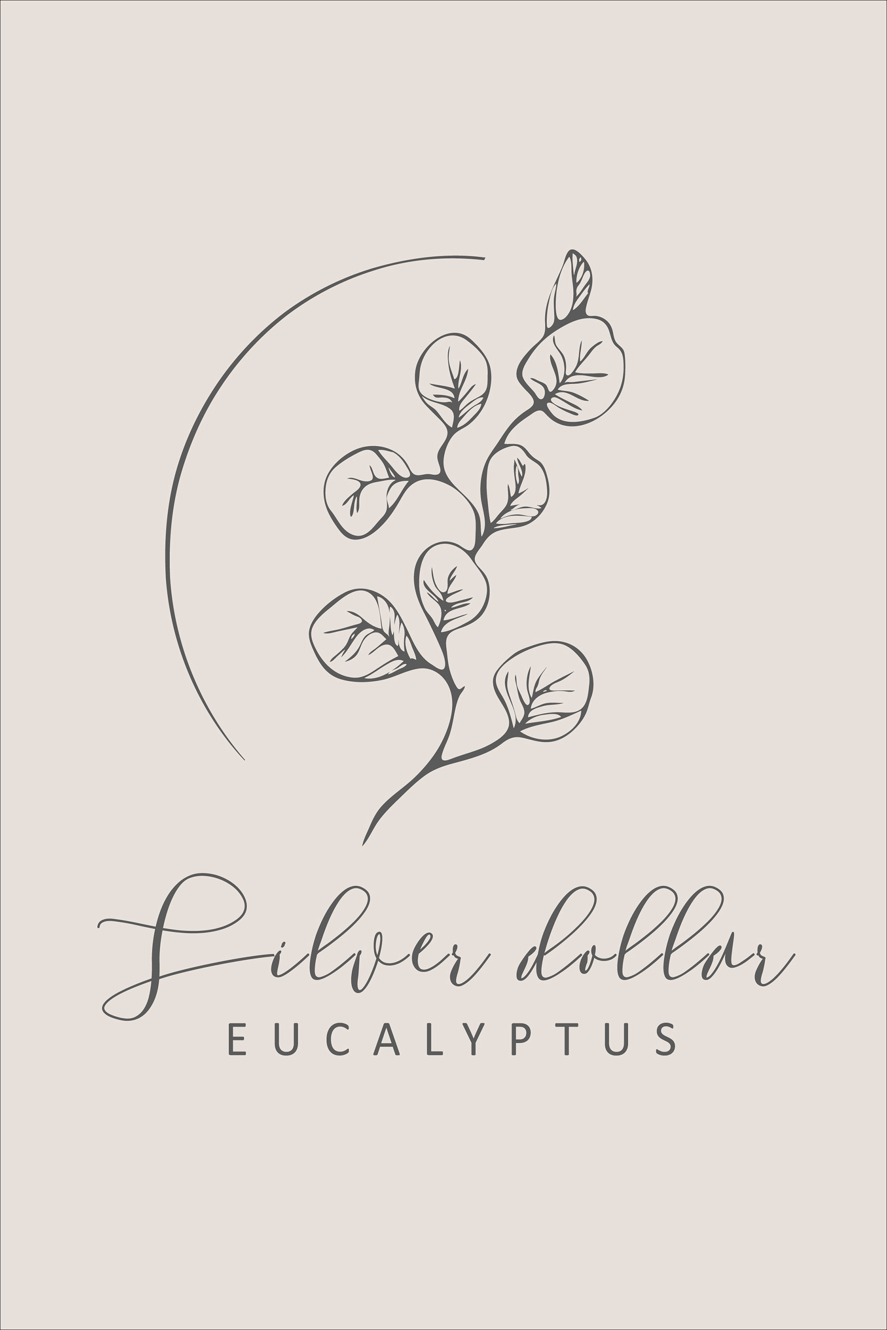 A logo with a branch and leaves