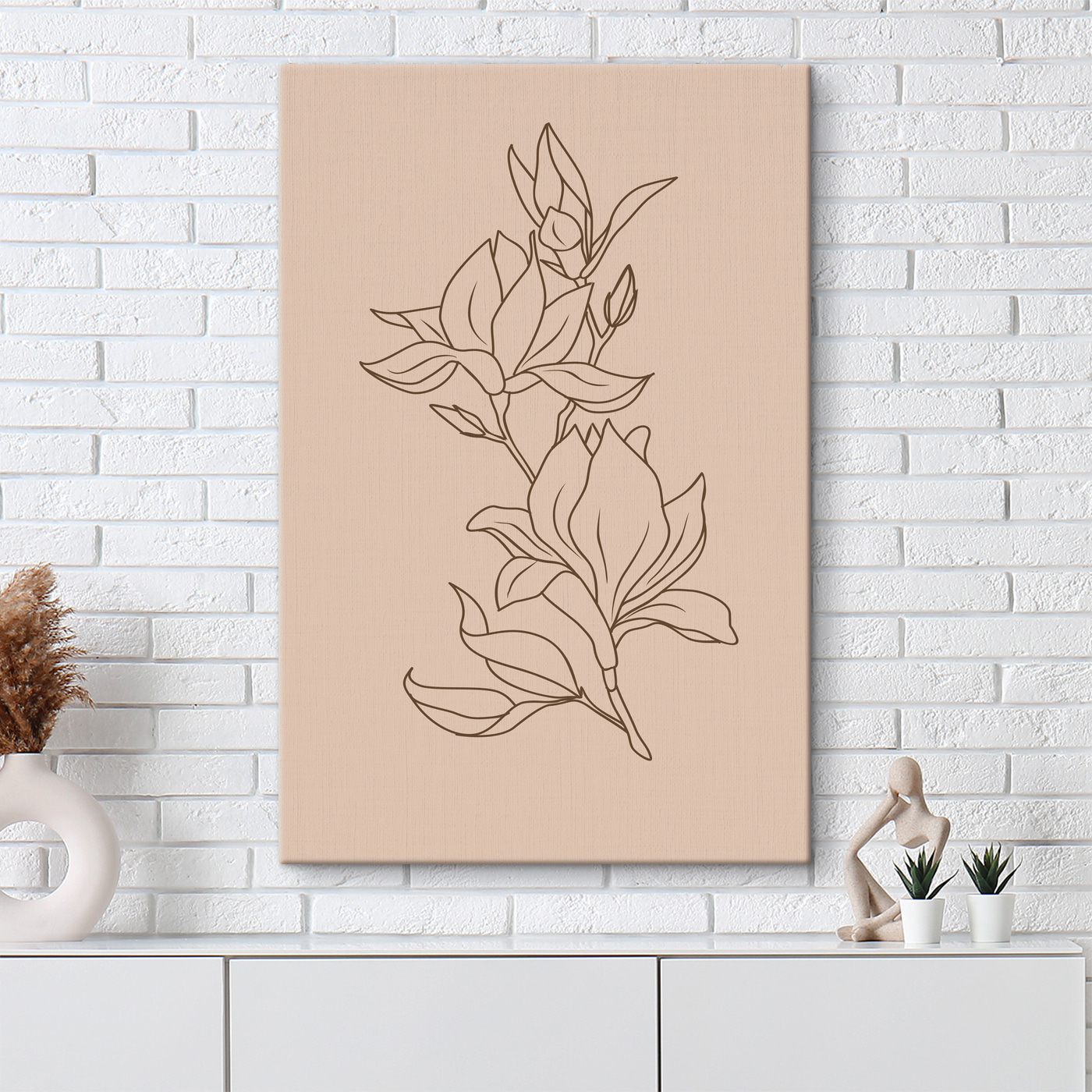 A drawing of a flower