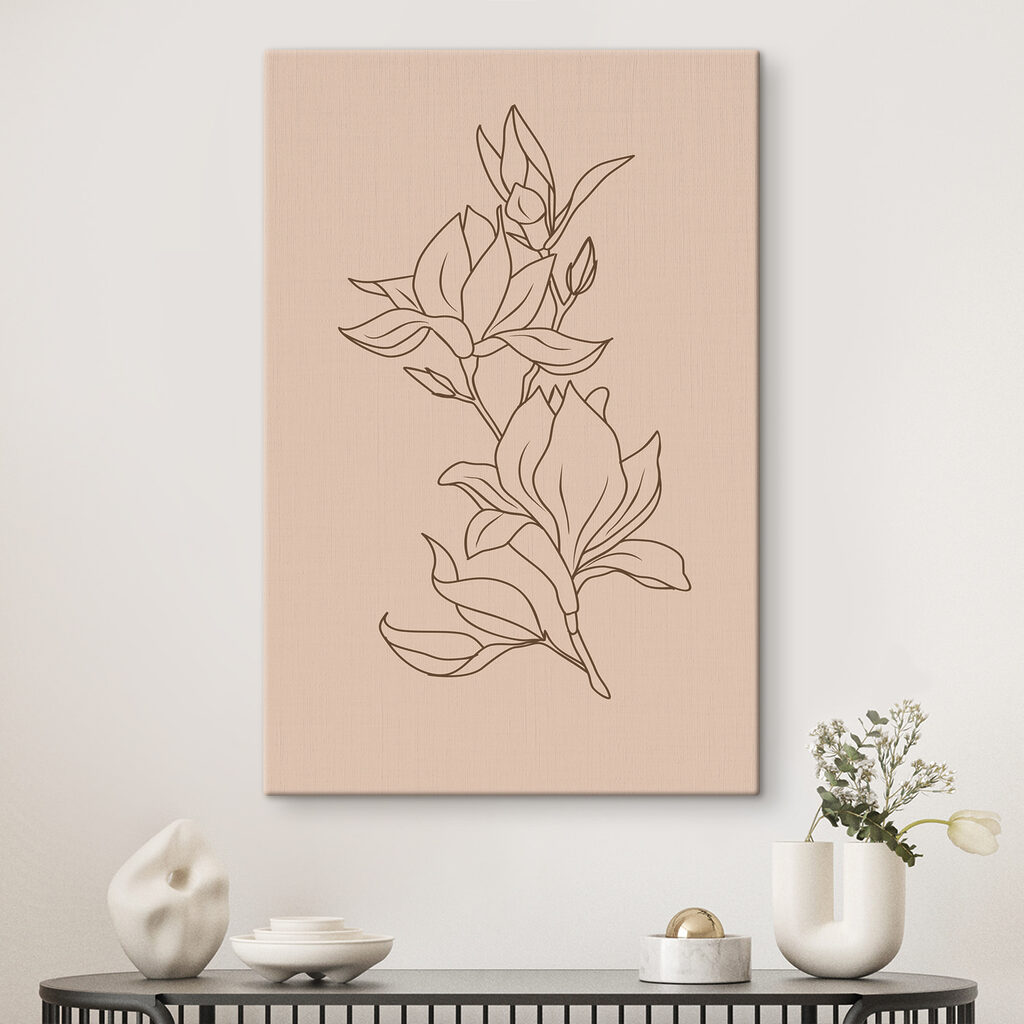A drawing of a flower