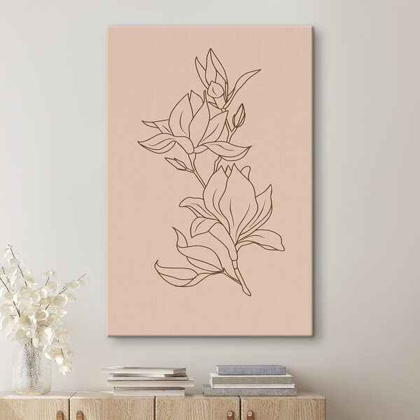 A drawing of a flower