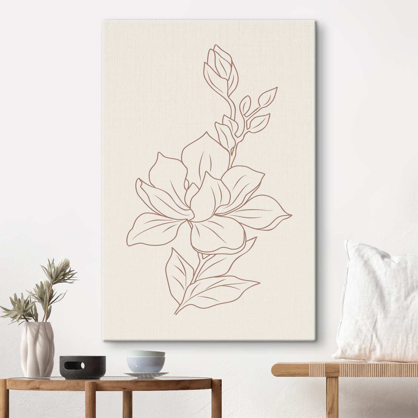A drawing of a flower