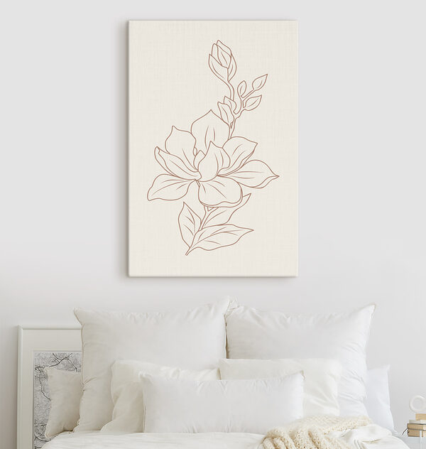 A drawing of a flower