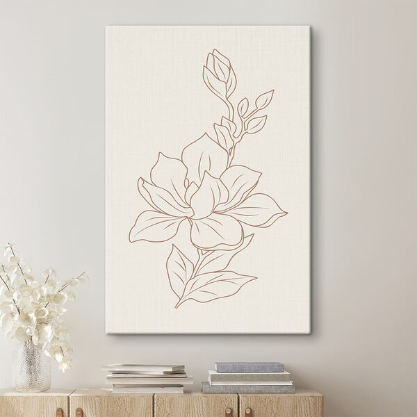 A drawing of a flower